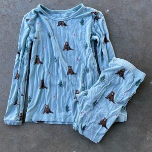 Kyte Baby Kids Pajamas with Bear and Tree Print Sz 3T